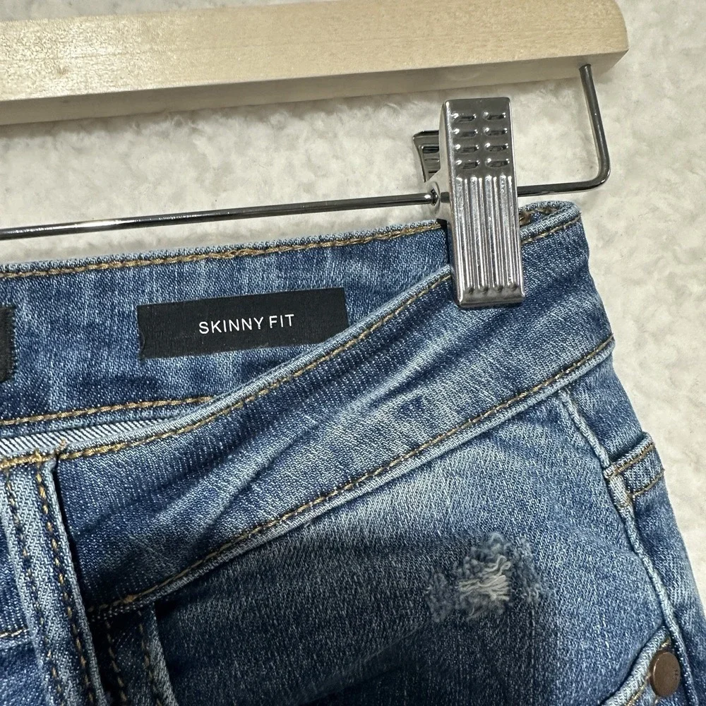 Judy Blue Lemon Patch High‎ Waist Skinny Jeans Women's Medium Blue Size 7/28